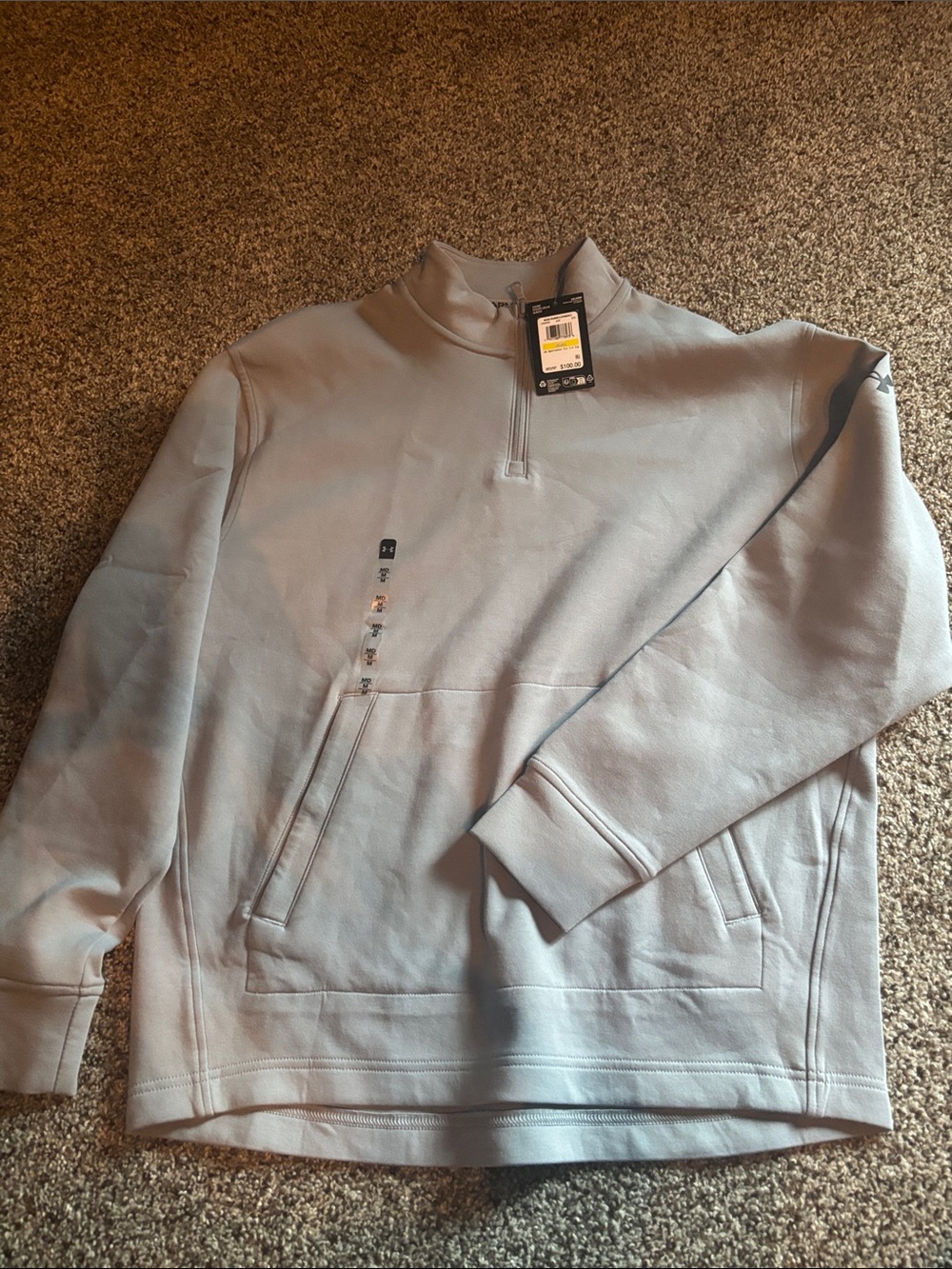 Mens Under Armour 1/4 rZip NWT